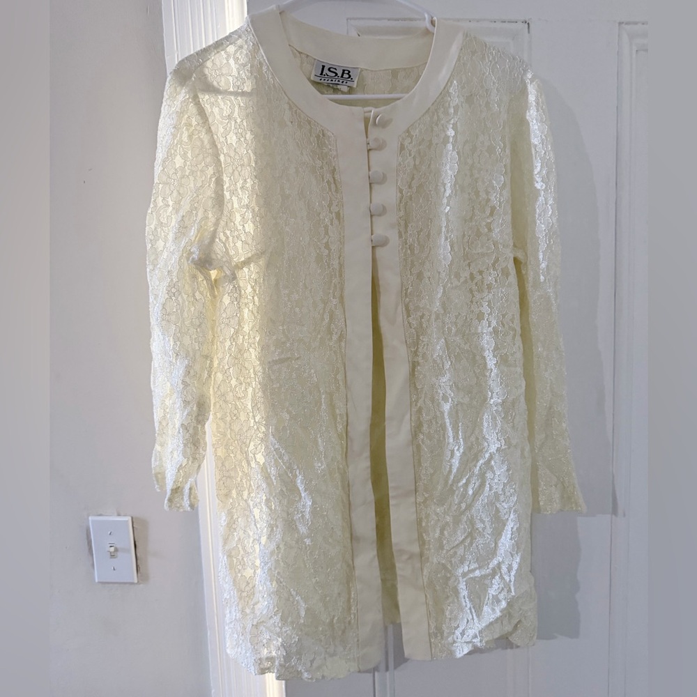 ISB Lace Button-Up Jacket